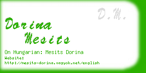 dorina mesits business card